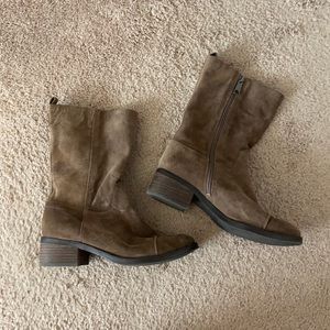 Jessica Simpson Suede Motorcycle Boots 👢 🏍
